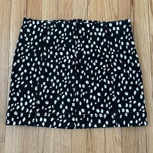 Black and White Mini Skirt